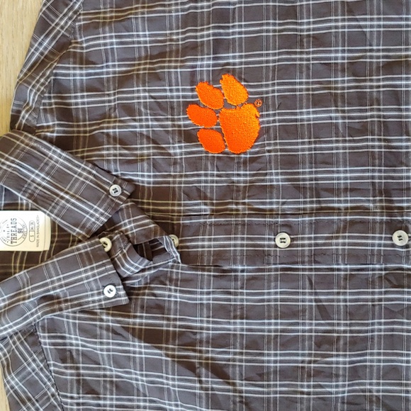 NWT Rivalry Threads Men's Clemson Tigers Long Sleeve Button Down Shirt Size S - Picture 2 of 7
